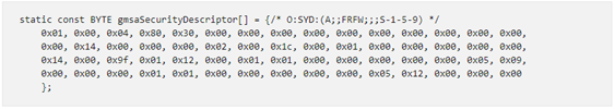 gmsaSecurityDescriptor