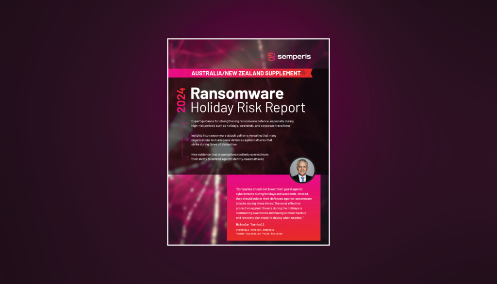 2024 Ransomware Holiday Risk Report: Australia/New Zealand Supplement