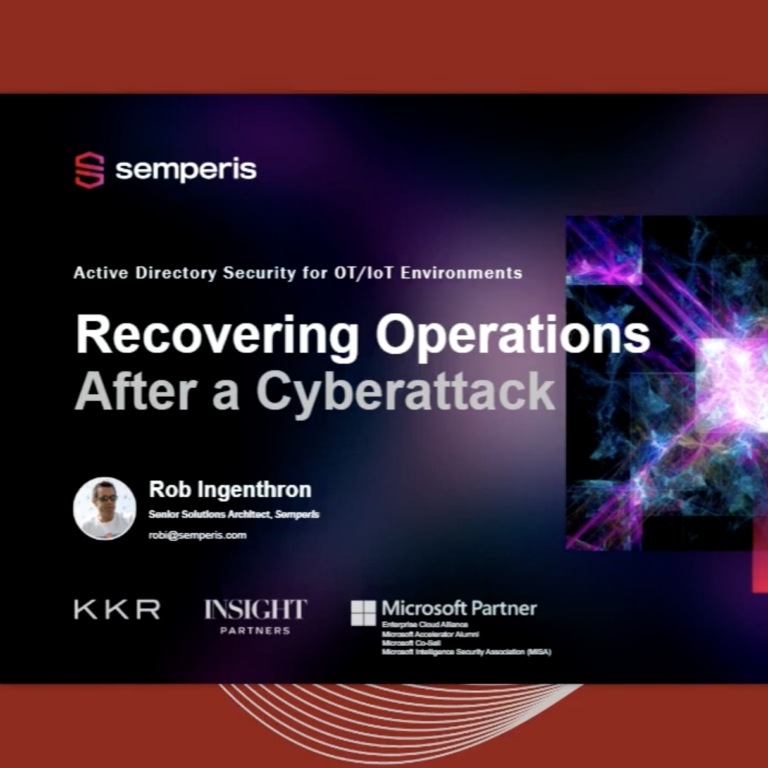 Recovering Operations After a Cyberattack